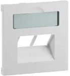 Legrand Abdeckung SEANO, 2x RJ45, mit Beschriftungsfeld, Unterputz, Kunststoff,