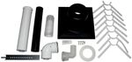 Wolf Anschluss-Set DN 60/100-C93x DN 80 im Schacht, Abdeckung Polypropylen 2651752