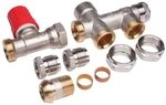 Danfoss Steigrohrventil f&uuml;r 2-Rohranlagen Set RA-K, Heizk&ouml;rper R 1/2 ",...