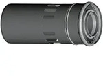 Wolf Abgasrohr DN 60/100 konzentrisch, L&auml;nge 250mm, mit Bel&uuml;ftung,...