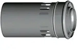 Wolf Abgasrohr DN 80/125 konzentrisch, L&auml;nge 250mm, mit Bel&uuml;ftung, Polypropylen
