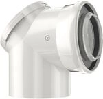 Junkers Bosch Bosch Doppelrohrbogen mit Pr&uuml;f&ouml;ffnung FC-CER80-87, D 80/125mm