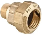 Effebi Anschlussverschraubung Typ 862, 50mm x 1 1/4", 3-teilig, Messing 10010807P