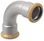 Geberit Bogen Mapress Therm 90 Grad, DN 100, 108mm, Edelstahl, 41111 41111