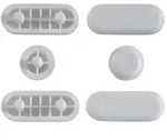 Duravit Puffer f&uuml;r WC-Sitz 1930/Orchidee mit Chromscharnieren 1001420099