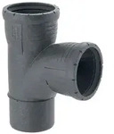 Geberit Bogenabzweig Silent-Pro, 87,5 Grad, DN 125/110, PP-MX, Schwarz,...