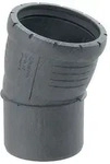 Geberit Silent-Pro Bogen, 15 Grad, DN 150, 160mm, PP-MX, Schwarz, 393720141...