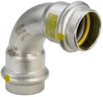 Viega Sanpress Inox G Bogen 90 Grad mit SC-Contur 0216 f&uuml;r Gas, d. 42mm, Stahl