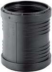 Geberit Silent-PP &Uuml;berschiebemuffe, DN 125, 15,2cm, PP-MD, Schwarz, 390617141