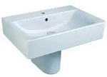 Ideal Standard Waschtisch Connect Cube, 1 Hahnloch mit &Uuml;berlauf 650x460x175, Wei&szlig;
