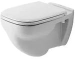 Duravit D-Code Wand-WC 540x355x350mm, Wei&szlig; Hochglanz, 6l, Flachsp&uuml;ler, geschlossen,