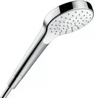 Hansgrohe Croma S Handbrause 110mm, 8,1l/min, 1jet EcoSmart, Wei&szlig;/Chrom 26805400