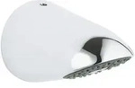 Grohe Sportkopfbrause Relexa 70, 1 Strahlart, Durchflussbegrenzer 9l/min und 12l/min,