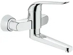 Grohe Eurosmart Care Einhand-Waschtischbatterie, Wandmontage, Ausladung 257mm,