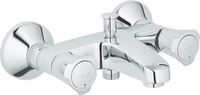 GROHE 25450001, Grohe Costa Zweigriff-Wannenbatterie DN 15 Wandmontage, Chrom,
