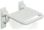 HEWI Klappsitz mit Gabelgelenk Serie 801 B 378 mm H 259 mm T 408 mm reinwei&szlig;