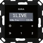 Gira 228405, Gira Unterputz-Radio RDS System 55, Schwarzglasoptik, 228405 228405
