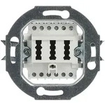 Busch J&auml;ger TAE-Anschlussdose 0242/04 2x6/6 NFF alpinwei&szlig; f&uuml;r 2 Telefone und 1