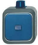 Busch Jaeger Wechselschalter AP 2601/6 WDI Duro 2000 grau RAL7010 blau RAL5010