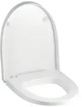 Geberit WC-Sitz Flow, Absenkautomatik, Befestigung von oben, Duroplast, Wei&szlig;