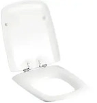 Geberit Cavelle WC-Sitz ohne Absenkautomatik, Befestigung vorne, Wei&szlig;/gl&auml;nzend