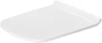 Duravit DuraStyle WC-Sitz D-shaped, Wei&szlig; Hochglanz 359x43x423mm, ohne