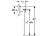 Grohe Essentials Handtuchring chrom 40365001 40365001