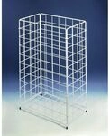 CWS Gro&szlig;raumpapierkorb Stahldraht 60l HxBxT 620x410x250mm, Wei&szlig; 903102X