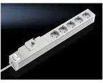 Rittal Steckdosenleiste DK 7240280, 5-fach, 250V, 16A, 482,6x44x44mm,