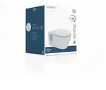 Ideal Standard WC-Paket Connect, WC randlos, mit WC-Sitz Softclosing, 365x550x340mm,