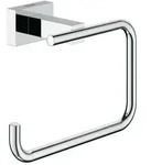 Grohe Essentials Cube WC-Papierhalter, Toilettenpapierhalter ohne Deckel, Chrom,