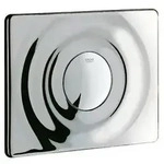 Grohe WC-Bet&auml;tigung Surf 156x197mm mit Druckknopfbet&auml;tigung, Chrom, 37063000
