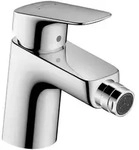 Hansgrohe Logis Einhebel-Bidetmischer 70mm 7,2l/min Chrom mit Zugstangen-Garnitur
