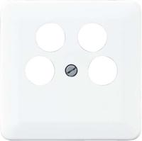 Jung Abdeckung CD 561-4 SAT2WW, 67x67mm, Thermoplast, Alpinwei&szlig; CD561-4SAT2WW