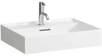 Laufen Waschtisch Kartell 460x600x145mm, mit 1 Hahnloch und &Uuml;berlauf, Wei&szlig;
