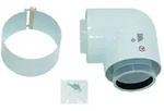 Vaillant Bogen 87 Grad f&uuml;r Brennwert Luft-/Abgasf&uuml;hrung, 80/125mm, PP, 303210