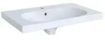 Geberit Acanto Waschtisch mit Ablagefl&auml;che, Breite 75cm, Tiefe 48,2cm, Hahnloch