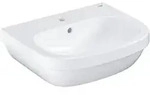 Grohe Euro Keramik Waschtisch, wandh&auml;ngend, 550x450mm, 1 Hahnloch, mit &Uuml;berlauf,