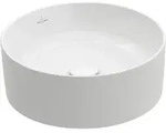 Villeroy & Boch Aufsatzwaschbecken Collaro 400x400mm Rund ohne &Uuml;berlauf Wei&szlig; Alpin