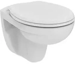 Ideal Standard Wand-T-WC-Kombipaket Eurovit, randlos, mit Softclosing, 355x520x350mm,