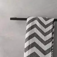 emco Loft Badetuchhalter Aluminium Schwarz 600 mm Flacher Stab Verdeckte Befestigung