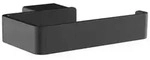 emco Loft Papierhalter ohne Deckel Schwarz aus Zamak mit rechteckiger Abdeckrosette