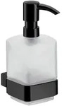 emco Seifenspender loft, 250ml, 160x70x113mm, Aluminium/Kristallglas, Schwarz matt