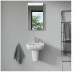 Duravit D-Code Halbs&auml;ule aus Keramik 213x215x280mm, Wei&szlig; Hochglanz, wandh&auml;ngend,