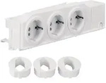 hager Schuko-Steckdose (Hutschienensteckdose), universal, 3-fach drehbar,...