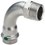 Viega Sanpress Inox &Uuml;bergangsbogen 90 Grad mit SC-Contur 2314, d. 28mm x R 1",...
