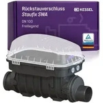 Kessel R&uuml;ckstauverschluss Staufix, SWA DN 100, freiliegend 73100.10
