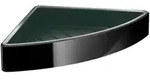 emco Loft Eckschwammkorb mit Kunststoffeinsatz Wandmontage 179x36x179 mm Schwarz