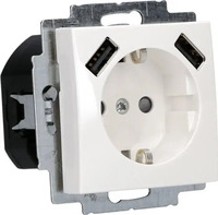 Busch J&auml;ger 2CKA002011A6266, Busch J&auml;ger Schuko USB Steckdose 20 EUCB2USB-914
