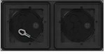 Gira Aufputz-Geh&auml;use System 106 2-fach, 28,4mm, Anthrazit, 5502910 5502910